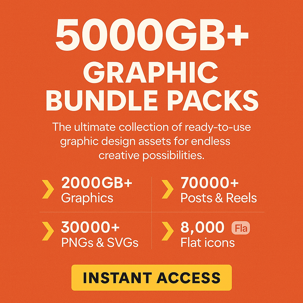 5000GB+ Graphic Bundle Packs